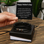 Happy Father's Day Leather Bracelet