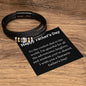 Happy Father's Day Leather Bracelet