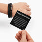 Happy Father's Day Leather Bracelet