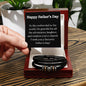 Happy Father's Day Leather Bracelet