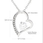 To My Girlfriend Heart Necklace
