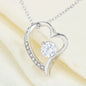 To My Girlfriend Heart Necklace
