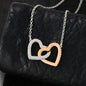 Interlocking Hearts Love Necklace