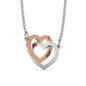 Two Hearts Bond Necklace for Grandma