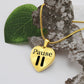 Pause Heart Necklace